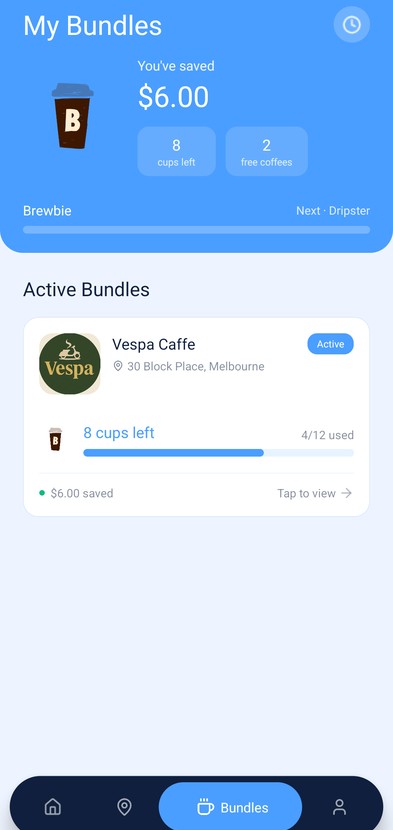 Track your coffee bundle